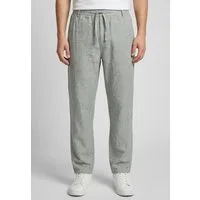 Eight2Nine Stoffhose Herren Hose aus Viskose-Leinen-Mix Melange-Optik, bequemer Gummibund