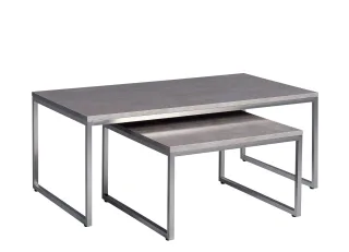 Couchtisch Satztisch 2er Set RADO Dekor Keramikoptik