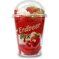 Snack Service Süßigkeit, Snack Service Erdbeer MIX Becher Frucht und Schaumgummi Mischung 200g