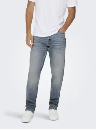 ONLY&SONS - ONSEDGE PERFORMANCE LB 3816 DOT DNM NOOS Light Blue Denim - Gr. - 30