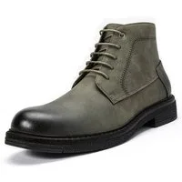 Allthemen Schnürstiefel Herren Rundspitze Schnürstiefel mit Bequeme Tagesstiefel Casual Stil