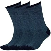 Sympatico Tennissocken Crew (Baumwolle) jeansblau - 3 Paar