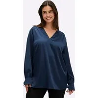 Sheego Klassische Bluse Tunika Langarm