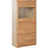 OTTO home Vitrine Silkeborg schöne grifflose Optik, teilmassiv