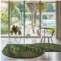FLAIR RUGS Wollteppich Conway Retro, rechteckig, Höhe: 12 mm, Hoch-Tief-Struktur