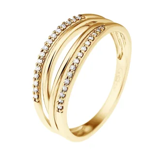 DIADEMA - Ring - Diamanten - Gelbgold