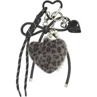 FOUORTUNATE-BEE Schlüsselanhänger Schlüsselanhänger Damen Plüsch Leopard Taschenanhänger weich, Für Tasche Rucksack Autoschlüssel Geschenk Mode Accessoire
