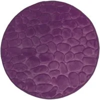 Euroshowers GmbH Badematte Badvorleger Rimini Memory Schaum Steinoptik 60 cm, Memory funktion, Rutschhemmende Beschichtung auf der Unterseite, 100% polyester, memory foam (stoppning), latex SBR, Rund, Memory funktion, Rutschhemmende Beschichtung auf 