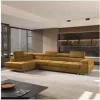 Masseno Ecksofa VICENTE mit Schlaffunktion L-Form, Sofa mit Bettkasten