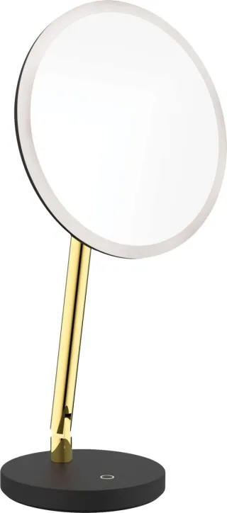 Neuesbad Serie 600 Kosmetik-Spiegel, stehend mit LED-Beleuchtung, Oberfläche: gold NB1ADI_Z8121
