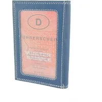 L&B Kartenetui Rindsleder Ausweishülle, RFID-Schutz integriert >2343< Dokumentenmappe, 3 Kartenfächer + 10 Klarsichtfächer