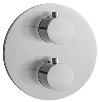 Herzbach Design IX Thermostatarmatur Unterputz Fertigset 3 round plus, 17.503055.1.09 17.503055.1.09