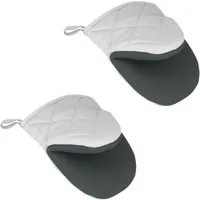 Gravidus Grillhandschuhe 2er Set Ofen- & Grillhandschuhe, (2-tlg)