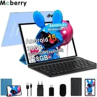 GOODTEL Meberry 2026 Tablet Android 15, WiFi, 30 GB RAM Tablet (10,1", 128 GB, Android 15, 8000 mAh, Widevine L1, mit Zubehör Tastatur, Maus)