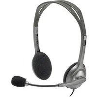 Logitech Logitech H111 On Ear Headset kabelgebunden Stereo Grau Mikrofon-Rausc Kopfhörer