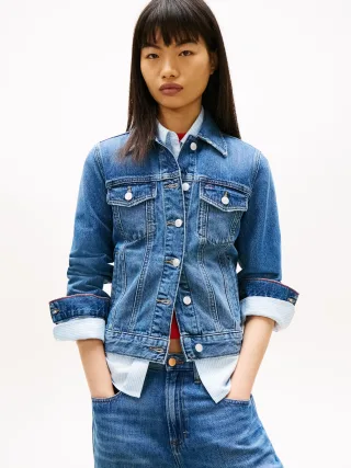 Tommy Jeans (PVH Group) - CLASSIC TRUCKER EXT BJ8038 Denim Medium - Gr. - XS