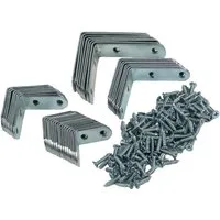 Easy Work Winkelverbinder Stuhlwinkel Sortiment Winkel mit Schrauben 200 teilig