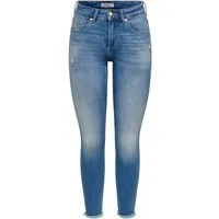 ONLY Skinny-fit-Jeans ONLBLUSH MID SKIN ANK RW DNM REA2588 Baumwollmischung, skinny fit