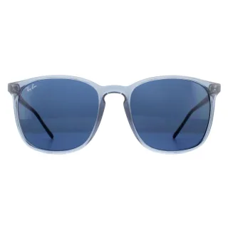 Ray-Ban Square Herren Sonnenbrille Transparent Blau mit blauen Verlauf
