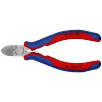 Seitenschneider 72 02 125, für Kunststoff, Schneid-Zange rot/blau, Länge 125mm