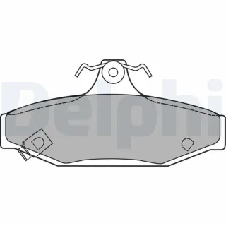 Delphi Bremsbel?ge hinten Chevrolet Daewoo Ssangyong