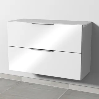 Sanipa 4balance Anbauschrank mit 2 Auszügen, Weiß-Glanz, DG10978 DG10978