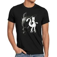 style3 T-Shirt pokemon mewtwo mew ash ketchum pikachu glumanda relaxo gengar enton