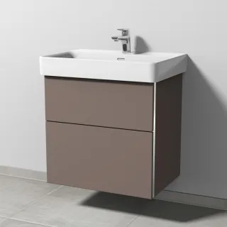 Sanipa 3way Waschtischunterbau zu Laufen Pro S Waschtisch mit 2 Auszügen, Taupe-Matt BP7671T