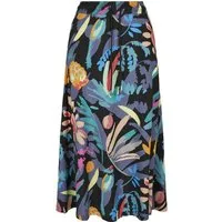 URBAN CLASSICS Jerseyrock Urban Classics Damen Ladies Viscose Midi Skirt (1-tlg)