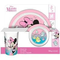 Kids Euroswan Kindergeschirr-Set Minnie Mouse Disney Geschirrset Teller Schüssel Becher