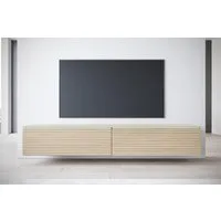 Home affaire Lowboard LOWBOARD VERA, wahlweise mit oder ohne Beleuchtung, Modernes griffloses TV-Board, 180 cm TV-Schrank, stehend und hängend