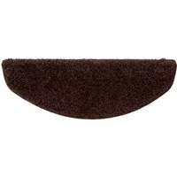 Floordirekt Stufenmatte Shaggy Barcelona mit Klebestreifen, Trittschalldämmung & Pflegeleicht, Halbrund, Höhe: 220 mm, Treppenteppich mit Anti-Rutsch-Beschichtung in Rechteckig & Halbrund