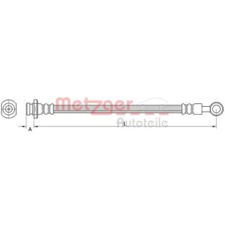 Metzger Bremsschlauch vorne Opel Karl