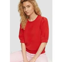 s.Oliver Sweatshirt Sweatshirt Scuba-Sweatshirt mit Faltendetails