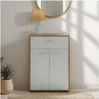 CARO-Möbel Highboard TOMMY, Kommode Sideboard Schrank in verschiedenen Farben 2 Türen Anrichte Hig
