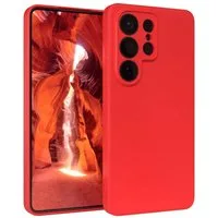 EAZY CASE Handyhülle TPU Hülle für Samsung Galaxy S26 Ultra 6,9 Zoll, Silikon Schutzhülle mit Kameraschutz stoßfest Handycover elastisch Rot