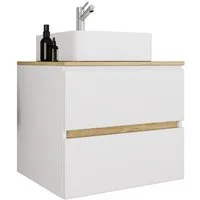 VCM Waschtisch 2 tlg. Badmöbel-Set mit Waschbecken Cosila-A 60 cm (Set, 2-St., 1x Unterschrank 1x Waschbecken)