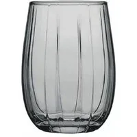 Pasabahce Gläser-Set LINKA 420302 6er Set Grau Wassergläser Kurz Fackelglas 240 ml, 6-tlg., 240 ml