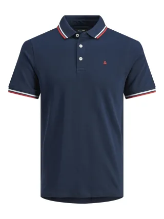 JACK&JONES - JJEPAULOS POLO SS NOOS PLS Navy Blazer