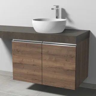 Sanipa Waschtischunterbau mit Türen 2morrow (L2363) 510x800x520 Eiche-Tabak, L236350 L236350