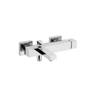 Herzbach NeoCastell Wannenarmatur 12.221500.1.01 Aufputz, schraubbare Wandrosetten, chrom