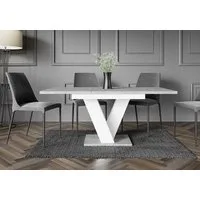 ALTDECOR Esstisch ASIV (Esstisch ausziehbar, Esszimmertische, Tisch Wohnzimmertisch), Esszimmertisch ausziehbar 120 - 160 x 80 x 75 cm