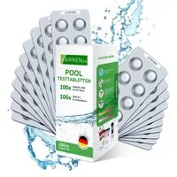 harren24 Pooltester Test-Tabletten RAPID pH & Chlor DPD1 + Phenol Red 2x100 Stk, für Pool, je 100 Stück DPD 1 + Phenol Red