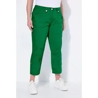 Ulla Popken Funktionshose 7/8-Cargohose Krempelriegel Komfortbund