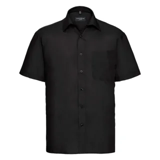 Russell Collection - "Classic" Hemd für Herren kurzärmlig (Schwarz)