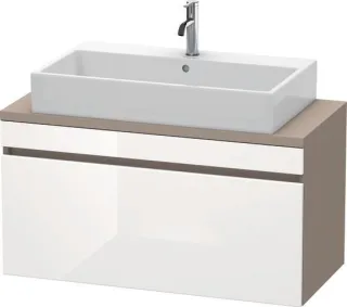 Duravit DuraStyle Konsolenwaschtischunterbau wandhängend Weiß & Basalt Hochglanz & Matt 1000x478x512 DS530402243