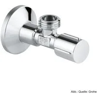 Grohe Badarmatur GROHE Eckventil 1/2x1/2'' Metallgriff selbstd. Anschlussgew., chrom 22