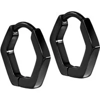 FILANGO Paar Creolen Titan Ohrclicker Creolen SECHSECK (Creolen, 1-tlg)
