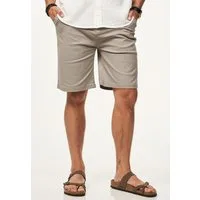 SOULSTAR Chinoshorts mit Stretchanteil Basic Kurze Hose für Herren Regular-Fit Sommershorts mit Elasthan-Anteil Bermuda inkl. Gürtel