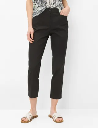 Brax Damen Chino Style MARA S BLACK, schwarz, Gr. 40K